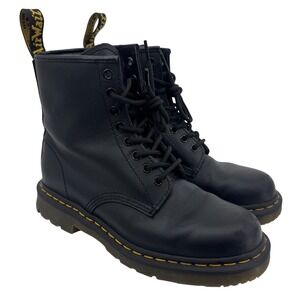 Dr. Martens Ambury Black Leather Work Boots ASTM F2892-18 EH Mens 8 Womens 9